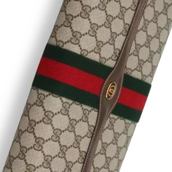 Gucci Large Ophidia Sherry Line Supreme GG Monogram Clutch - Picture 8 of 14